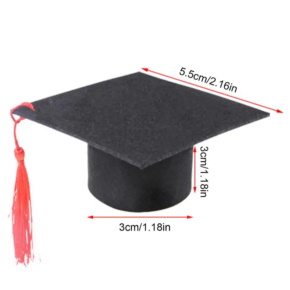 Pet Doctor Hat Pet Graduation Costume Hat Dog Graduation Hats With Red Tassel Hamster Graduation Costume Hat For Dogs Cats