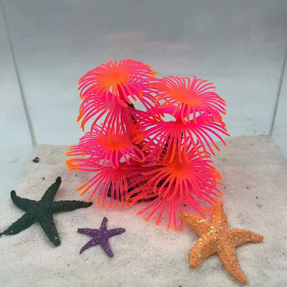 Artificial Underwater Coral Aquarium Fish Tank Simulation Decoration Aquarium Backgrounds Plants Water Flower Beautiful New