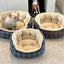Kennel deep sleep high backrest small and medium sized teddy fight warm thickened autumn and winter new kennel cat litter dog