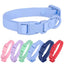 New Macaron Colored PVC Dog Collar Waterproof Dirt Resistant Easy To Clean Pet Collar Adjustable Neck Collar Pet Dog Collar Set