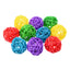 10pcs Primary Color Sepak Takraw Parrot Chewing Toy Ball Pet Bird Foot/foot Scratching/foot Toy Pet Chewing Toy Sepak Takraw
