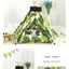Pet Teepee Tent for Cats and Dogs Portable Removable Washable Dog House Indoor Puppies House with Cushion and Blackboard Cat Bed