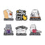 Funny Animal Sets Enamel Pins Cartoon Anime Figure Ghost Spooky Cute Cat Bird Brooches Backpack Lapel Badge Punk Jewelry Gifts