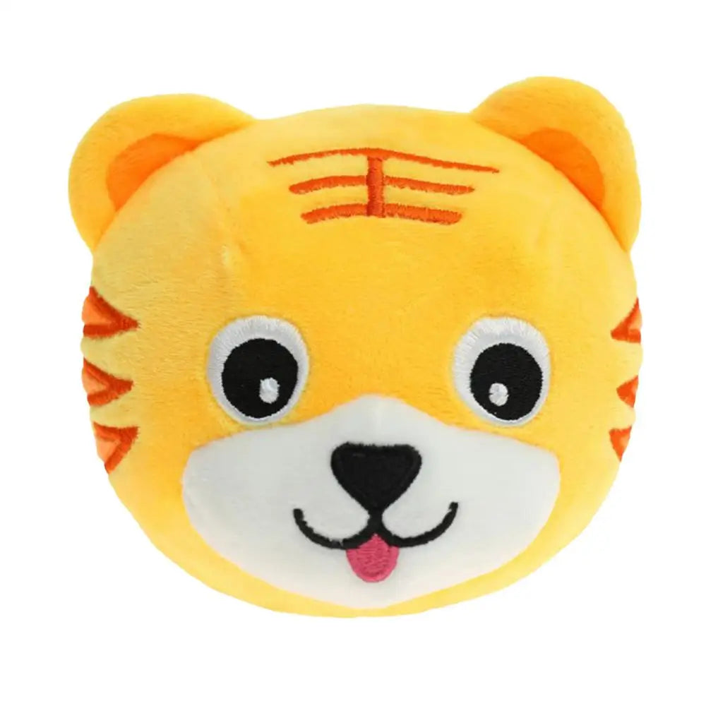 Pet Ball For Dogs Plush Bouncing Rotating Ball USB Rechargeable Dog Exercise Toys With Squeak Sound Bouncing Ball For Hall Park