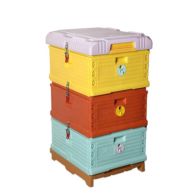 Benefitbee manufacturer 10 frames multifunction 3 layers Langstroth plastic beehive