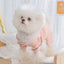 Embroidery Pink Floral Overalls for Dogs Spring Summer Protective Pet Cat T Shirt Female Pure Cotton Chihuahua Small Dog Clothes