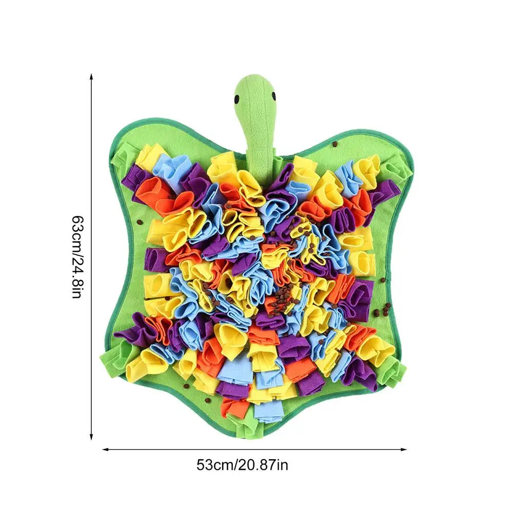 Pet Snuffle Mat Dog Foraging Mats in Turtle Shape Enrichment Toys Puppy Dog Feeding Mat  Treat Dispenser Slow Feeding Blanket