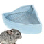 Bunny Corner Toilet Box Corner Bunny Cage Litter Box Triangular Design Potty Accessory For Chinchilla Hedgehog Ferret Hamster