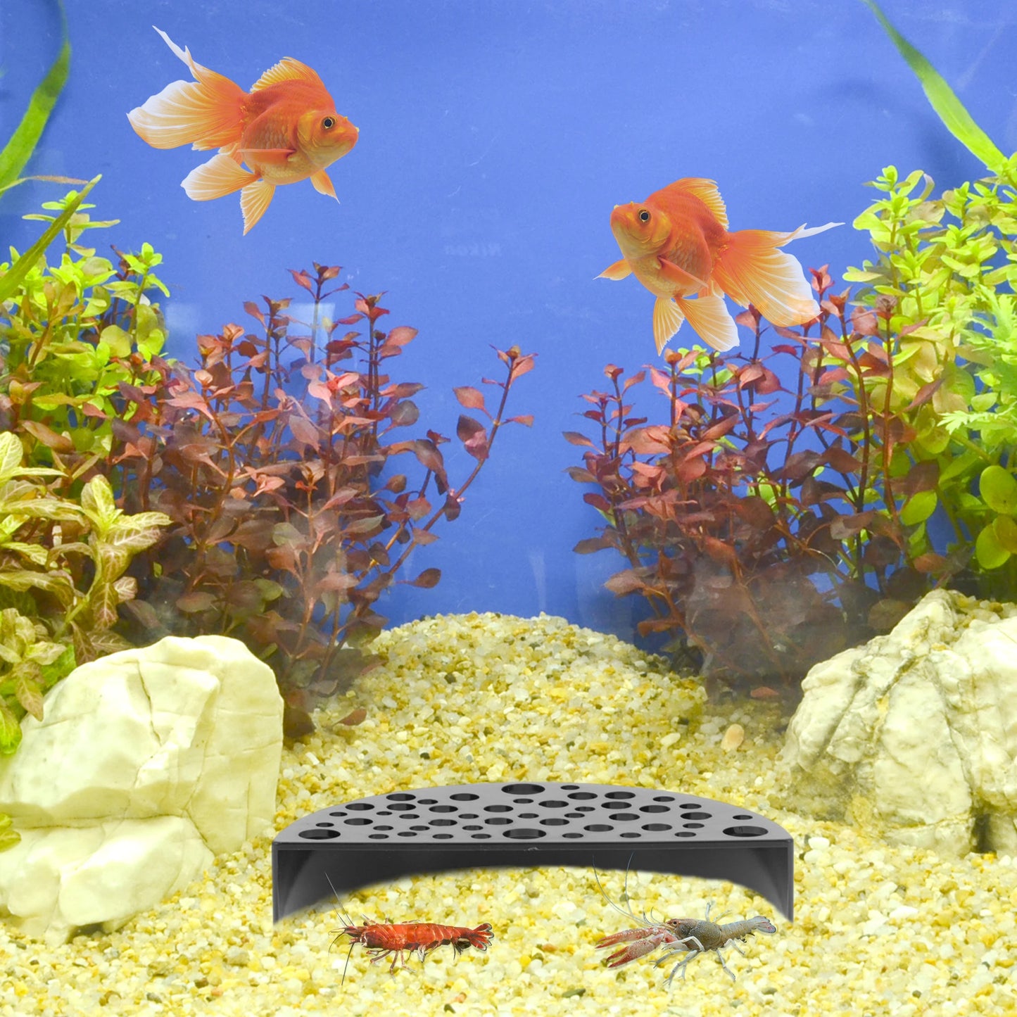 UXCELL Shrimp Breedings Cave Shrimp Hides for Aquarium Habitat Décor for Reptiles Amphibians Fish Tank ABS Decoration