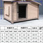 Outdoor Solid Wood Sunscreen Rain Protection Dog House Kennel Large Medium-sized Dog Courtyard Villa Universa