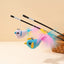 Cat Toy Cat Teaser Sticks Black Plastic Cat Teaser Stick Feather Bird Bell To Relieve Boredom Self Hi Cat Toy Cat Teaser Stick