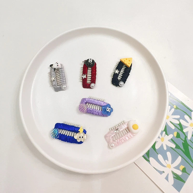Cartoon Long Hair Cats Pet Products Designer Grooming Comb Small Chihuahua Accessories for Dogs Birthday Gifts Pet Hair Clips