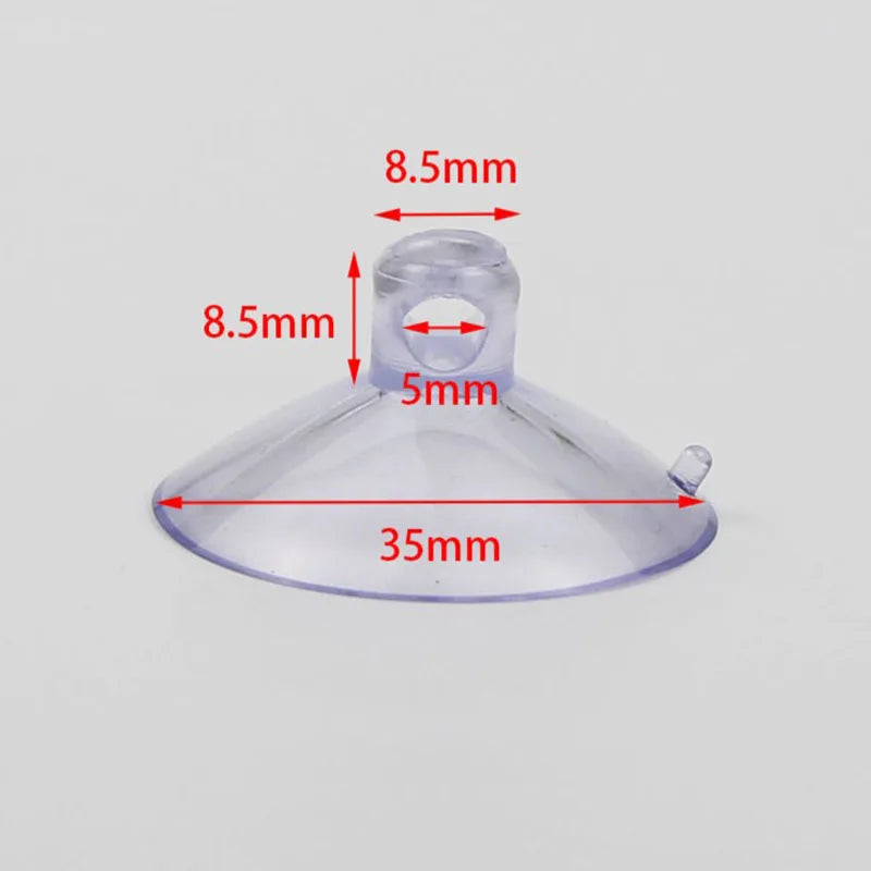 10Pcs Black Aquarium Suction Cup Air Tube Holder Sucker for Fish Tank Pump Oxygen Air Tube Fixing Clip Accessories For Aquarium
