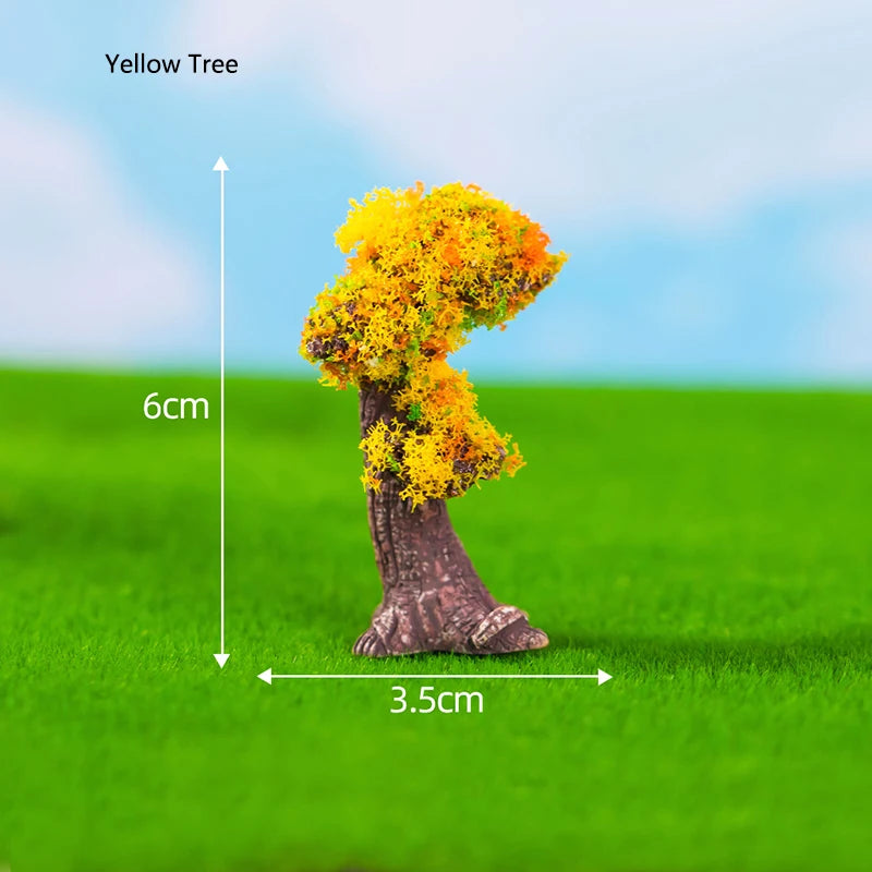 Simulated Moss Small Tree Aquarium Ornaments Decoration Artificial Resin Tree for fish Tank Creative Ornament Background Home