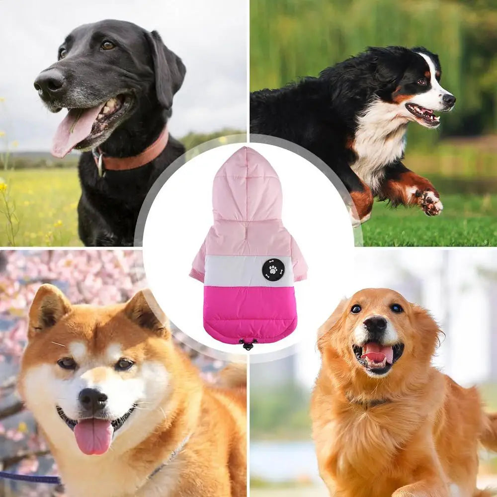 Dog Winter Coat Soft Warm Puppy Clothes Dog Coat Windproof Dog Jacket Comfortable Pets Cold Weather Coat For Medium Large Dog
