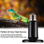 Reptile Heat Bulb Ceramic Infrared Heat Emitter Lamp Safe Durable Infrared Heater Lamp with Cable for Chicken Lizard Turtle