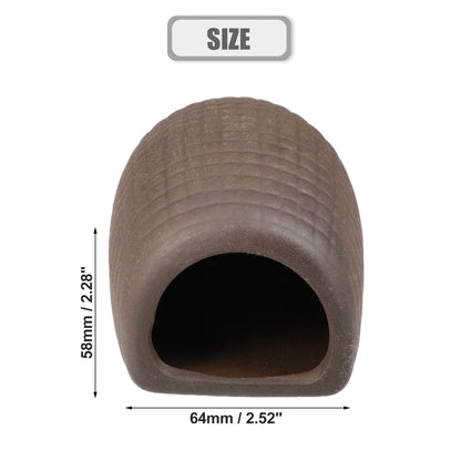 UXCELL Aquarium Hideaway Rock Cave Decoration Parts Resin Fish Shrimps Shelter Pottery House Canister Fish Tank Accessories