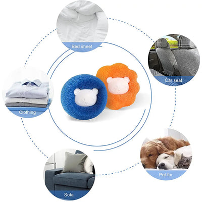 Useful Pet Hair Remover Dryer Ball for Laundry Washing Machine Lint Removal Catcher Clothes Anti-Entanglement Hair Removal Ball