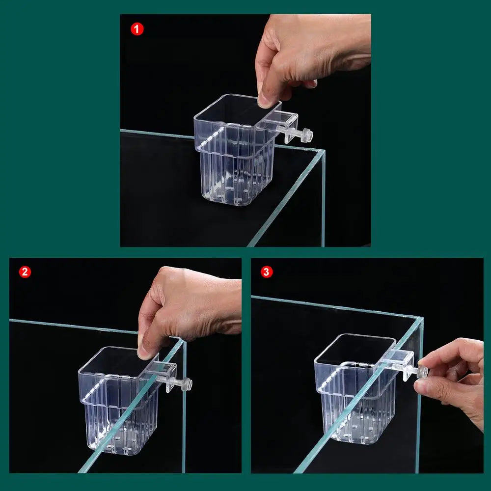 Aquarium Plant Basket Transparent Aquarium Decorations Plants Pot Aquatic Plants Holder Aquatic Plant Cup Aquascape Decor