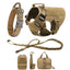 Tactical Training Large Dog Harness Collar Leash Molle Pouches Military Service Dog Vest Heavy Duty Dog Harness for Medium Dogs