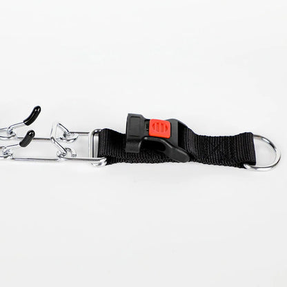 Pet Prong Collar for Dogs Adjustable Dog Choke Pinch Training Collar with Rubber Tips & Nylon Cover for Small Medium Large Dogs