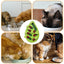 Treat Dispensing Dog Toys Dog Treat Toy Mentally Stimulation Treat Puzzle Green Leaf Shaped Interactive Cat Treat Bowl Pet