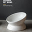 Ceramic bowl, cat bowl, dog bowl, pet bowl, slanted mouth, high foot protection, cervical spine, dog, cat, food bowl, pet suppli