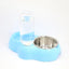 Dual Port Dog Automatic Water Dispenser Feeder Utensils Bowl Cat Drinking Fountain Food Dish Pet Bowl Raised Stand Dish Bowls