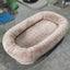 Dog bed for humans Short plush for large people, dog bed Adult kennel Removable pet nest