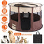 Foldable Playpen for Dog with Carry Bag Portable Travel Waterproof Indoor Outdoor Pet Cage Tent Detachable Upper Cover For Dog Cat Rabbit