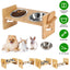 Bamboo Elevated Dog Bowl Stand