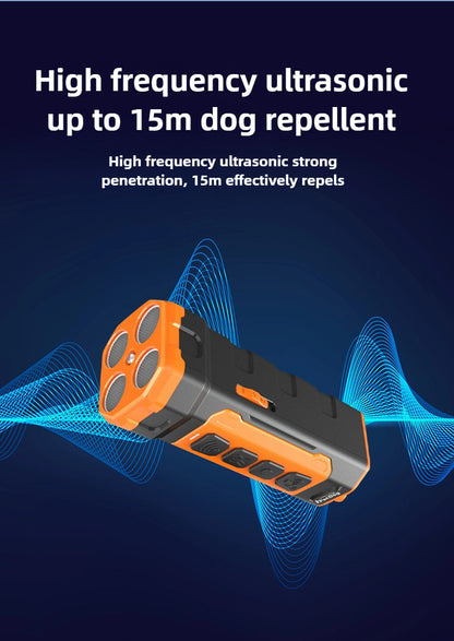 Ultrasonic Pet Dog Repeller Anti Barking Stop Bark Training Device Dog Training Repellents With USB Rechargeable Portable Remote