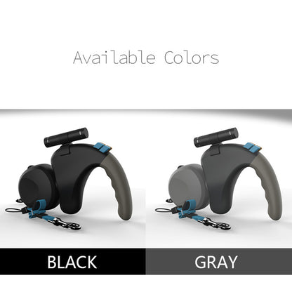Dual Dog Rope Leash Pet Traction Rope Belt Retractable for 2 Dogs Walking Double with Light Rotation Pet Rope Pet Supplies