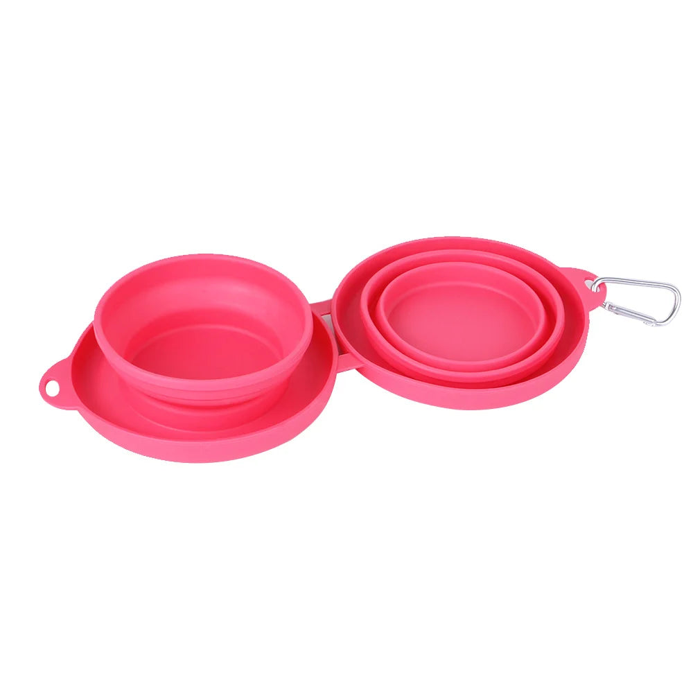 Dual Portable Pet Bowl
